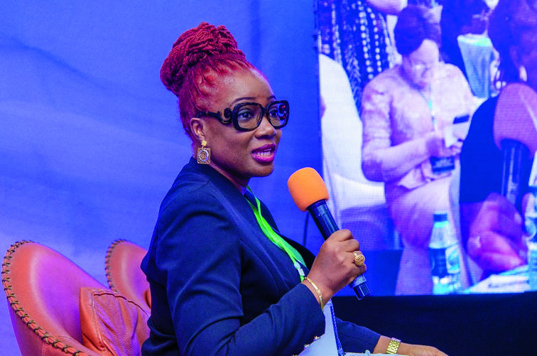Dr. Ijeoma Dozie speaking at a professional engagement